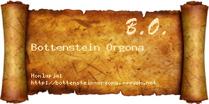 Bottenstein Orgona névjegykártya