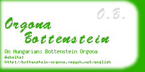 orgona bottenstein business card